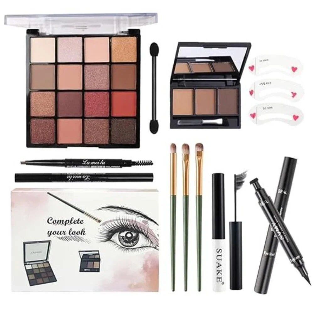 All in One Makeup Kit For Girls - 16 Colors Naked Eyeshadow Palette